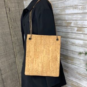 Vintage Cork Purse Bag Tote Shoulder Boho Hippy bag